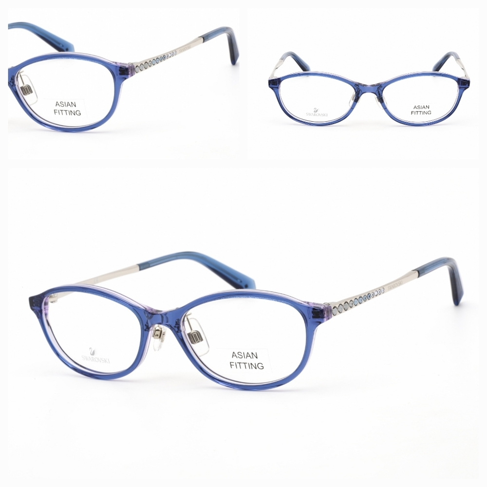 SWAROVSKI SK5379-D Blue, Oval Eyeglasses